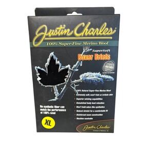 Justin Charles Supersoft Boxer Briefs 100% Super Fine Merino Wool Mens XL